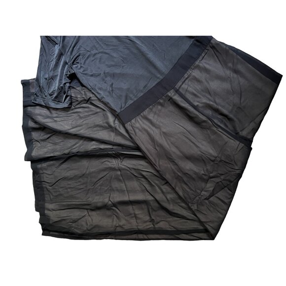 Uniq NWT Wide Leg Short Sleeve Jumpsuit Sz Large Womens Black Mock Neck - Picture 4 of 10